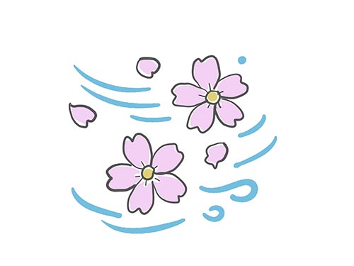 十三夜の月のイラスト