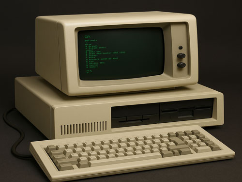 IBM5150のイメージイラスト
