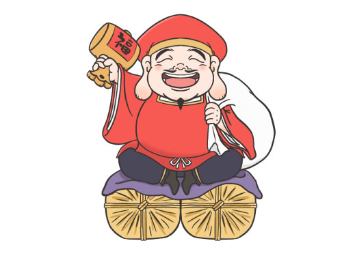 大黒天様のイラスト