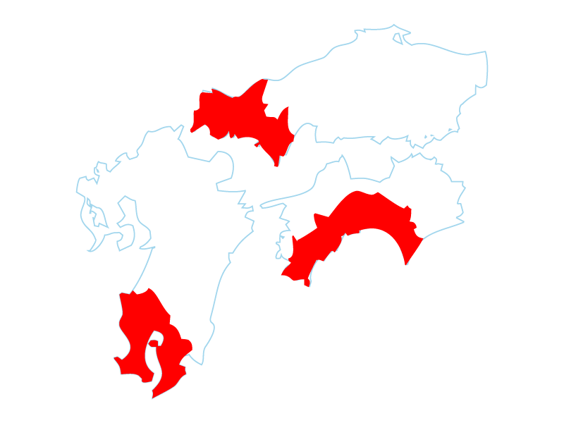 コラム挿絵:薩摩・長州・土佐の地図