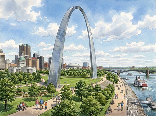 十三夜の月のイラスト
