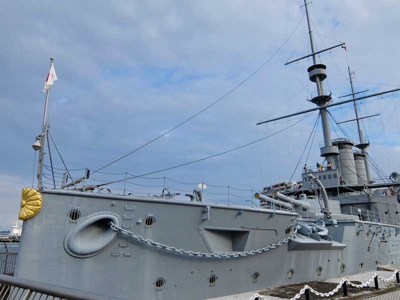コラム挿絵:戦艦三笠の写真