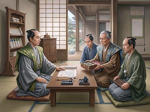 十三夜の月のイラスト