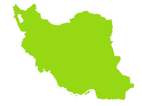 イラン全土を俯瞰した地図