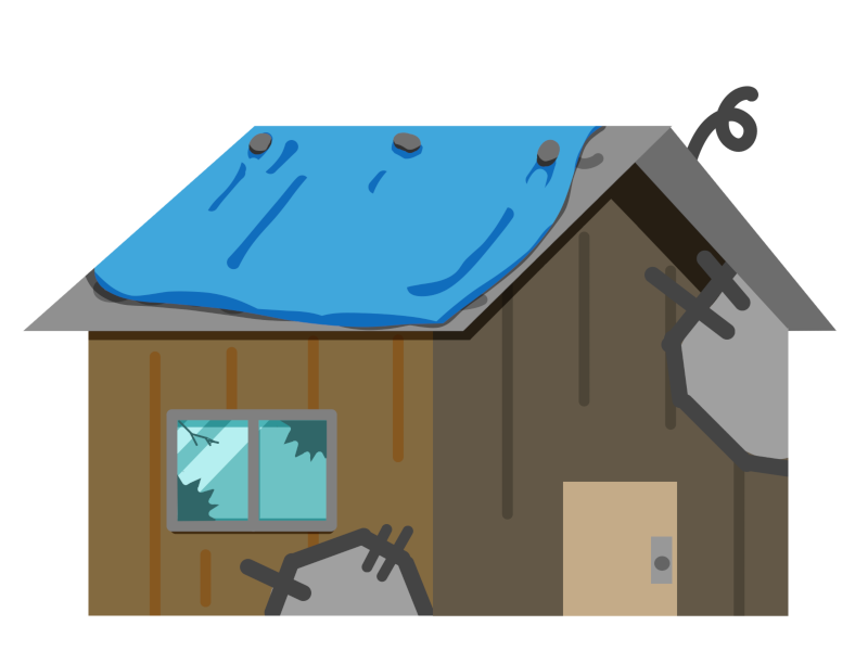 コラム挿絵:空き家のイラスト