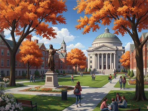 十三夜の月のイラスト
