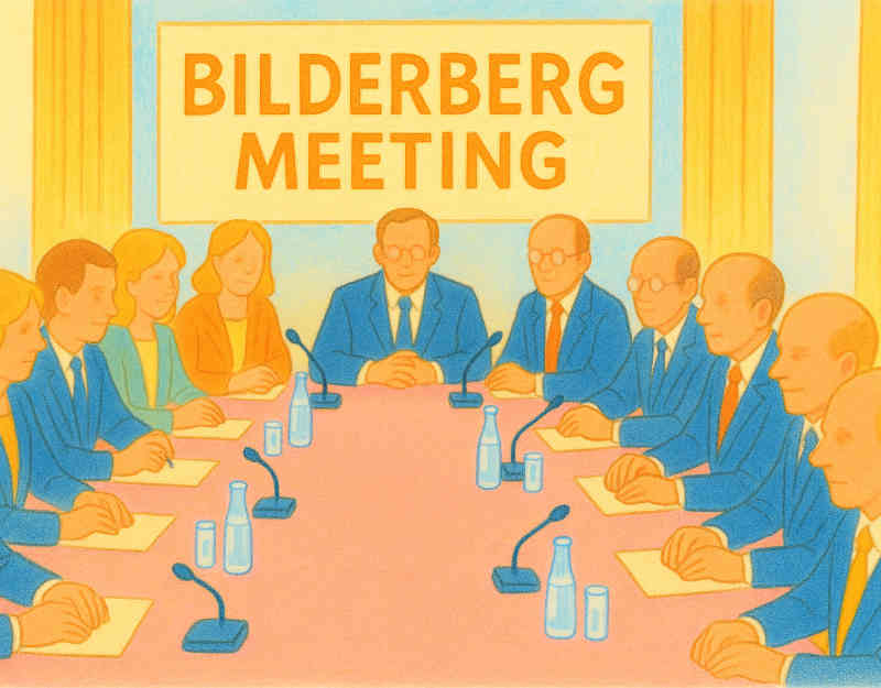 コラム挿絵:ビルダーバーグ会議のイメージ画像