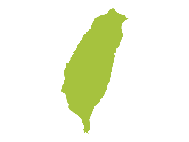 コラム挿絵：台湾の地図イラスト