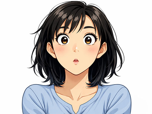 手話で話す女性のイラスト